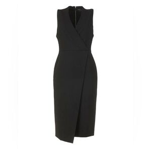 Alice + Olivia Black Wrap Dress